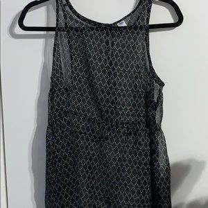 Mesh Patterned Tank Top